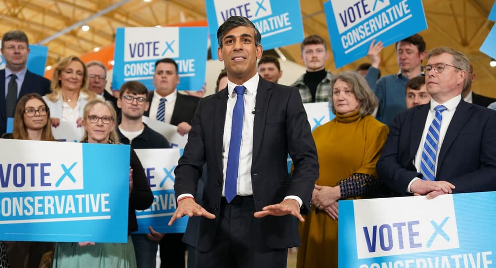 Prime Minister Rishi Sunak Congratulates Teesside Mayor Ben Houchen On His Re-election